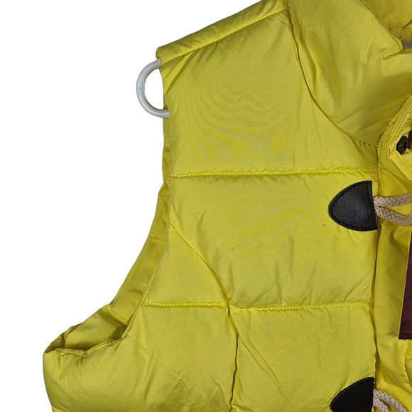 Arizona Jean Co Yellow Puffer Vest Size 1X Junior Full Zip Pockets New With Tag - Picture 3 of 13